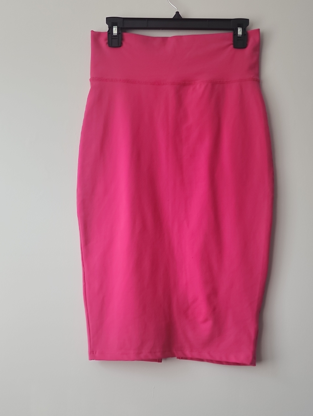 bebe Hot Pink High-Rise Pencil Skirt